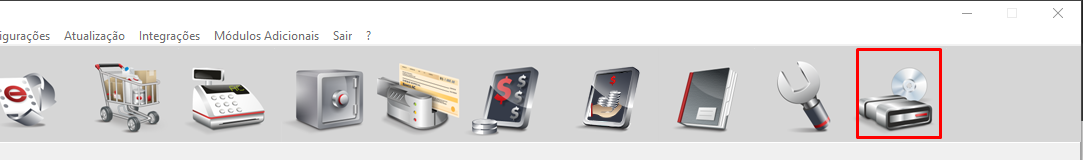 Opção Cópia de Segurança e Fazer Backup Fazer Backup no ClippStore