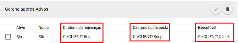 Campos de arquivos de requisicao e resposta do gerenciador TEF Campos de requisicao e resposta do TEF