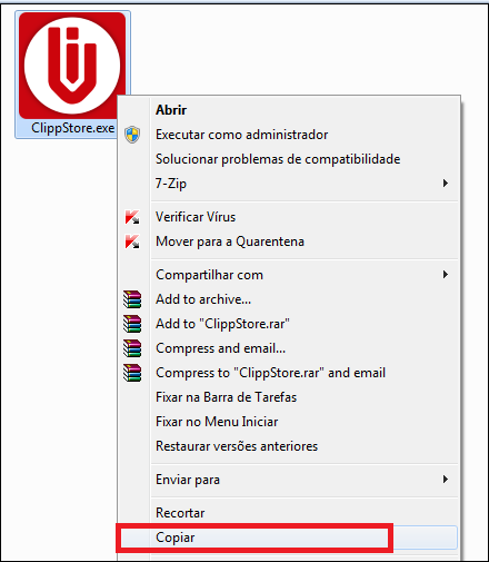 Cópia do arquivo descompactado Cópia do arquivo descompactado