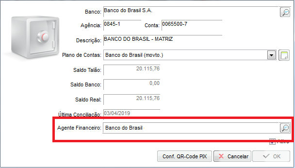 Preenchimento do Agente Financeiro no cadastro do banco Preenchimento do Agente Financeiro no cadastro do banco