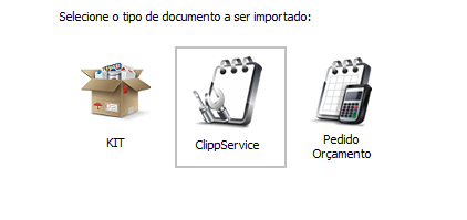 Opção Ordem de Serviço